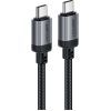Дата кабель USB-C to USB-C 1.2m 3A aluminum alloy C20-03 Black Acefast (6974316283775) изображение 2