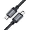 Дата кабель USB-C to USB-C 1.2m 3A aluminum alloy C20-03 Black Acefast (6974316283775) изображение 4