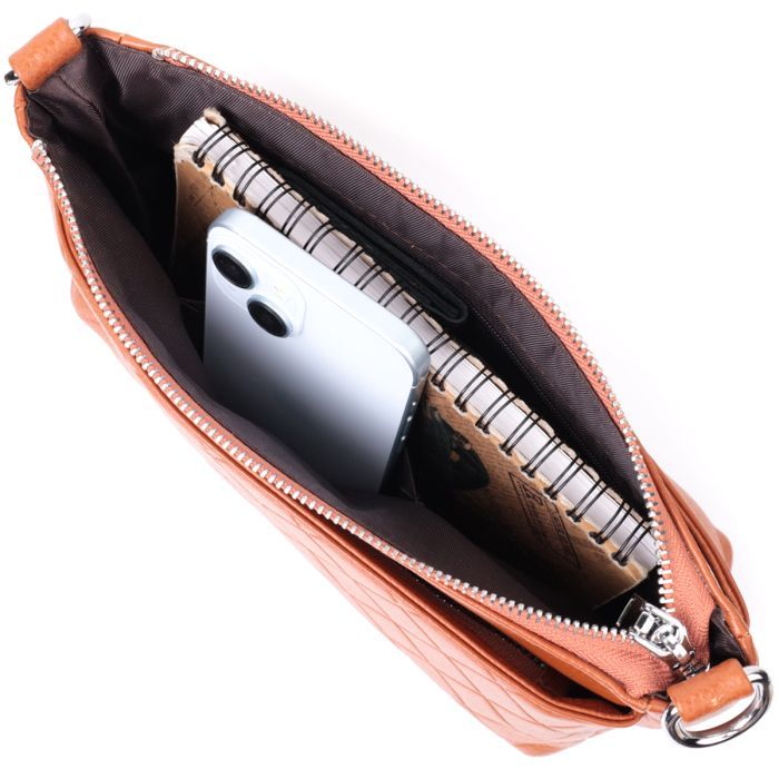 Сумка Vintage Из натуральной кожи Рыжая (22804) изображение 9