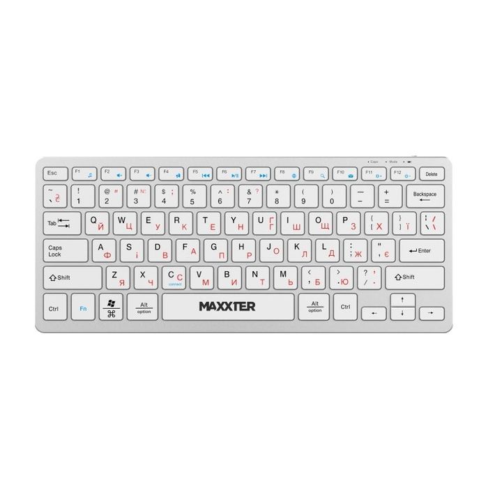 Клавиатура Maxxter KBW-C01B-UA Wireless UA Black (KBW-C01B-UA)