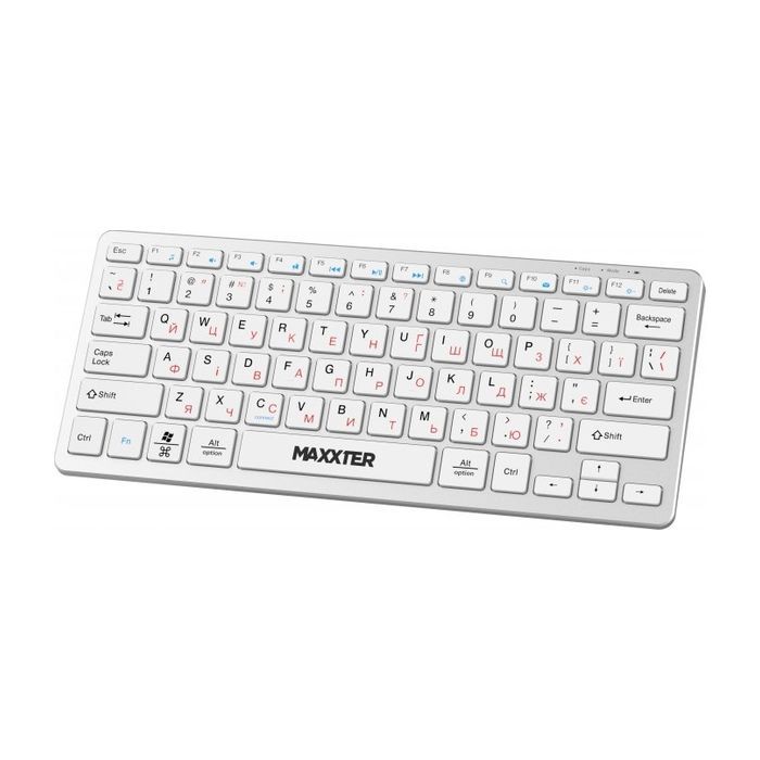 Клавиатура Maxxter KBW-C01B-UA Wireless UA Black (KBW-C01B-UA) изображение 2
