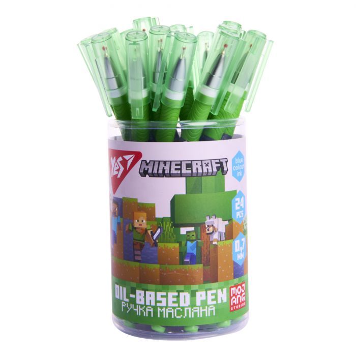 Ручка шариковая Yes Minecraft.Boom 0,7 мм синяя (412261) изображение 3