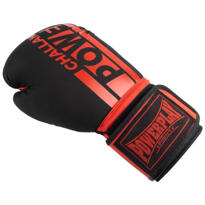 Боксерські рукавички PowerPlay 3086 Matt Challenger Чорно-Червоні 14 унцій (PP_3086_14oz_Bl/Red) зображення 4