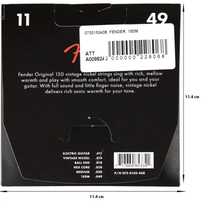 Струни для гітари Fender 150M (11-49) (A009824) зображення 2