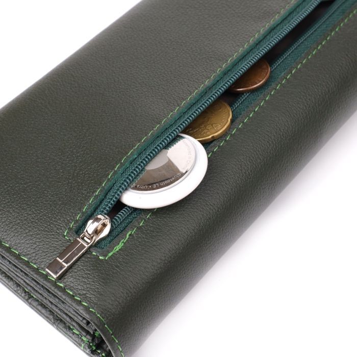 Кошелек ST Leather Из натуральной кожи Зеленый (23067) изображение 9