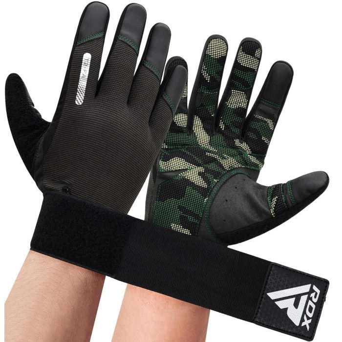Перчатки для фитнеса RDX T2 Touch Screen Friendly Full Fingerf Army Green S (WGA-T2FA-S) изображение 5
