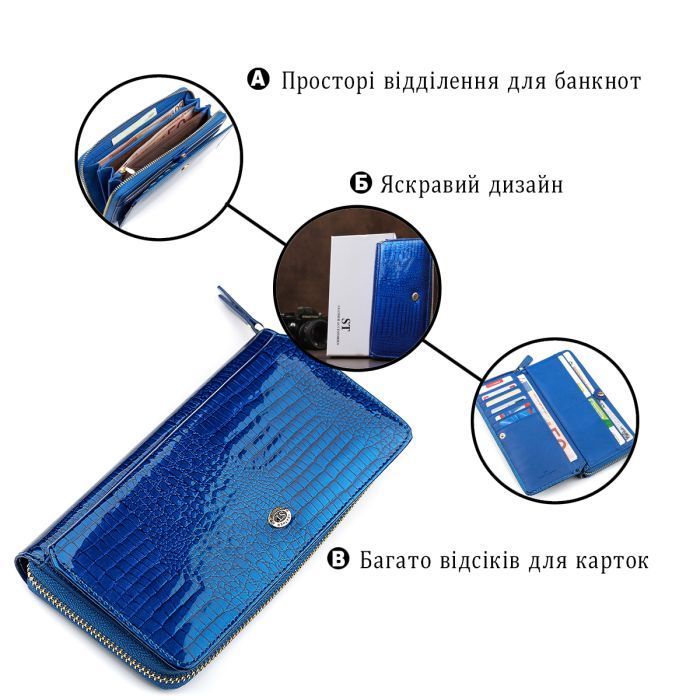 Гаманець ST Leather Червоний (18436) зображення 4