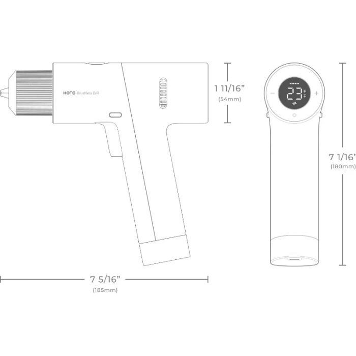 Шуруповерт Xiaomi HOTO 12V Brushless Drill Black (QWLDZ001) изображение 12