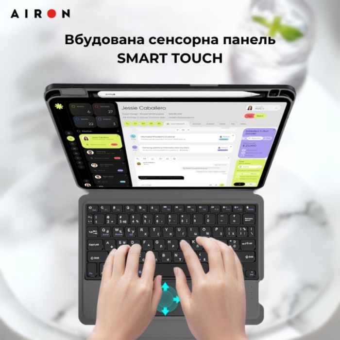 Чехол для планшета AirOn Premium iPad Pro 13 2024 + keyboard (4822352781231) изображение 10