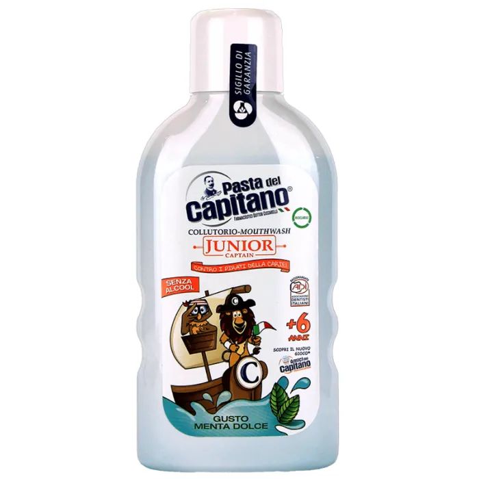 Ополаскиватель для полости рта Pasta del Capitano Junior Soft Mint 400 мл (8002140135613)
