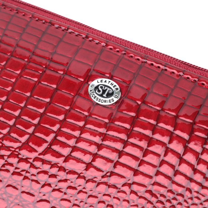 Гаманець ST Leather З натуральної шкіри Червоний (22715) зображення 5