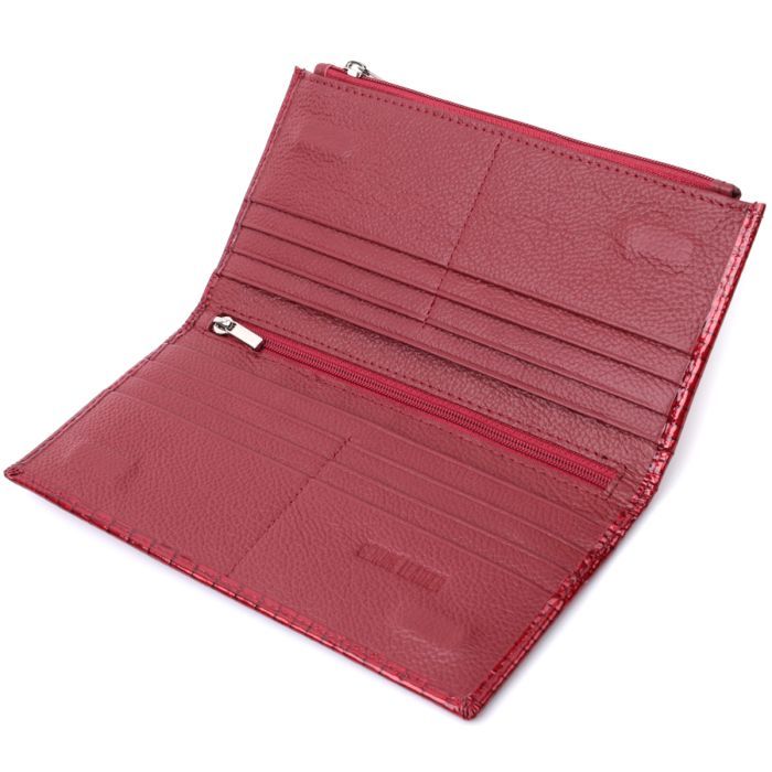 Гаманець ST Leather З натуральної шкіри Червоний (22715) зображення 7
