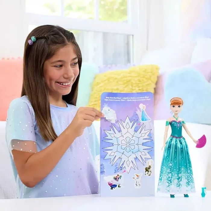 Лялька Disney Frozen Крути та прояви Крижане серце Анна (JBG60) зображення 10