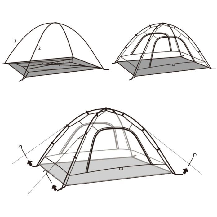 Палатка Naturehike двомісний CNK2450WS030 помаранчевий (6975641887058) изображение 5