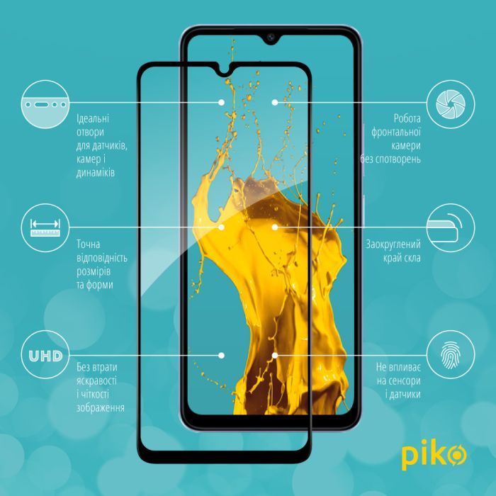 Скло захисне Piko Full Glue Xiaomi Redmi A3 Black (1283126591228) зображення 2