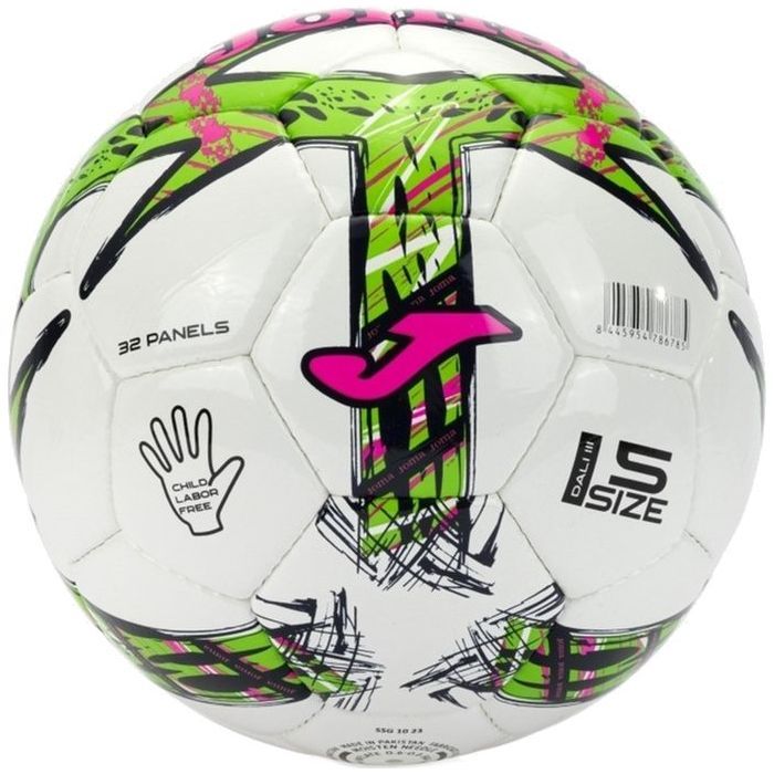М'яч футбольний Joma Dal III 401412.206 білий, червоний, салатовий Уні 5 (8445954786723) зображення 2
