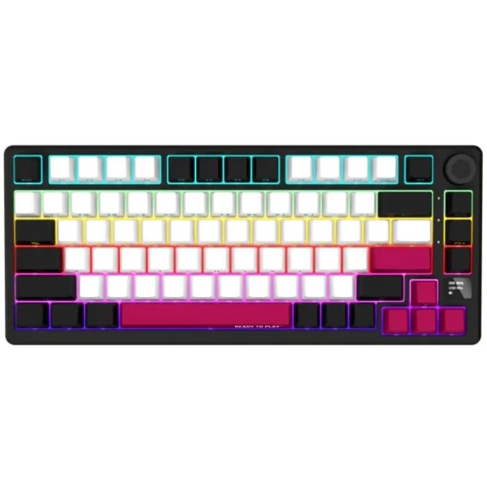 Клавіатура Lorgar KBP7075W Pro RGB Wireless/Bluetooth/USB UA Beige (LRG-KBP7075W-RT-US) зображення 2