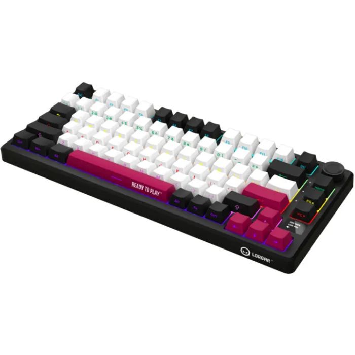 Клавіатура Lorgar KBP7075W Pro RGB Wireless/Bluetooth/USB UA Beige (LRG-KBP7075W-RT-US) зображення 3