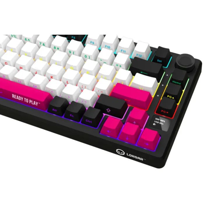 Клавіатура Lorgar KBP7075W Pro RGB Wireless/Bluetooth/USB UA Beige (LRG-KBP7075W-RT-US) зображення 7