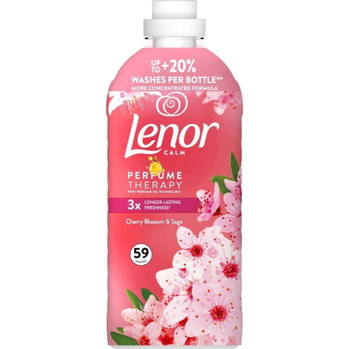 Кондиционер для белья Lenor Вишневый цвет и шалфей 1.239 л (8700216723602) изображение 2