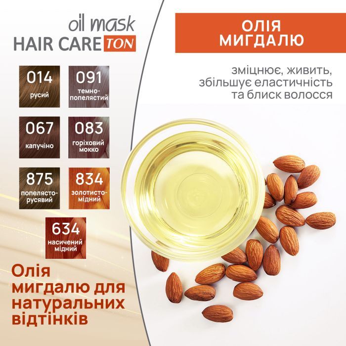 Оттеночный бальзам Acme Color Hair Care Ton Oil Mask 124 - Розово-пепельный (4823115501868) изображение 6
