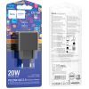 Зарядное устройство HOCO CS14A Ocean 1xUSB-C PD20W + 1xUSB QC3.0 Black (6942007603898) изображение 7