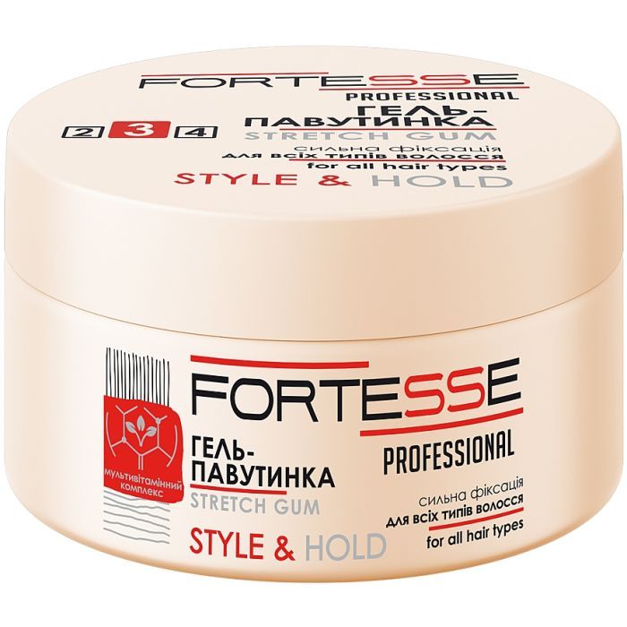 Гель для волос Fortesse Professional Style & Hold Паутинка Сильной фиксации 75 мл (4820197000852)