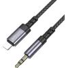 Кабель мультимедийный Lightning to 3.5mm M 1.0m grey BOROFONE (6941991118975) изображение 6