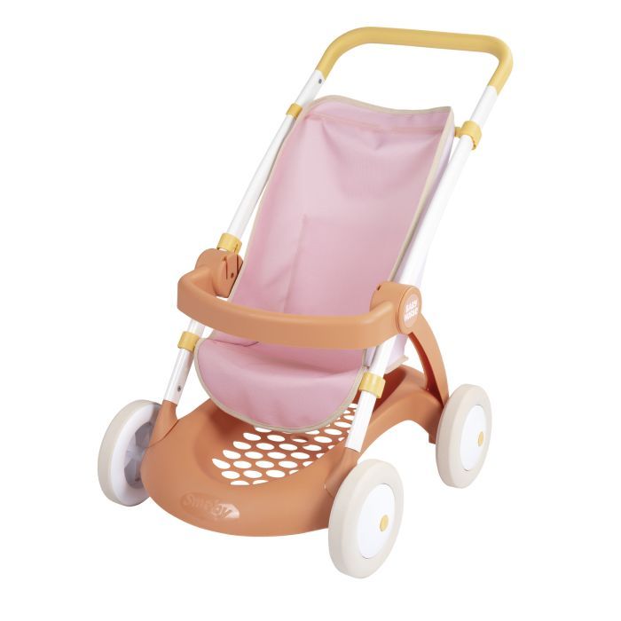 Коляска для кукол Smoby Baby Nurse Терракотовая пудра. Прогулка, с корзиной, 18 мес + (7600254024)