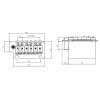 Бридж для гітари Paxphil BS213 Black зображення 2