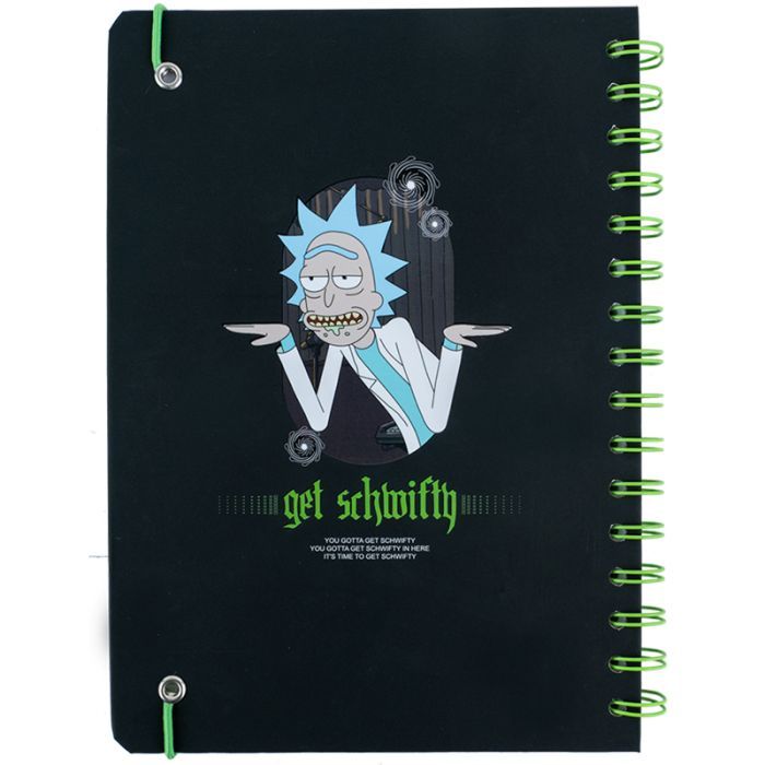 Блокнот Kite на спирали A5 Rick and Morty , 80 листов, клетка (RM24-190) изображение 3