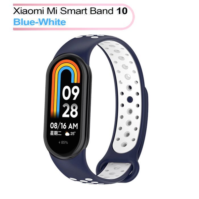 Ремінець до фітнес браслета BeCover Vents Style для Xiaomi Mi Smart Band 10 Black-Green (713629)