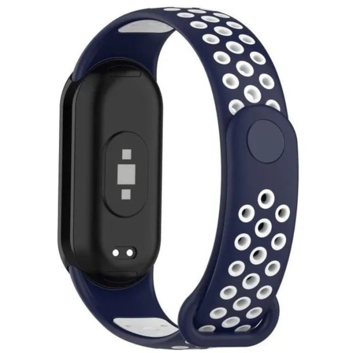 Ремінець до фітнес браслета BeCover Vents Style для Xiaomi Mi Smart Band 10 Black-Green (713629) зображення 3