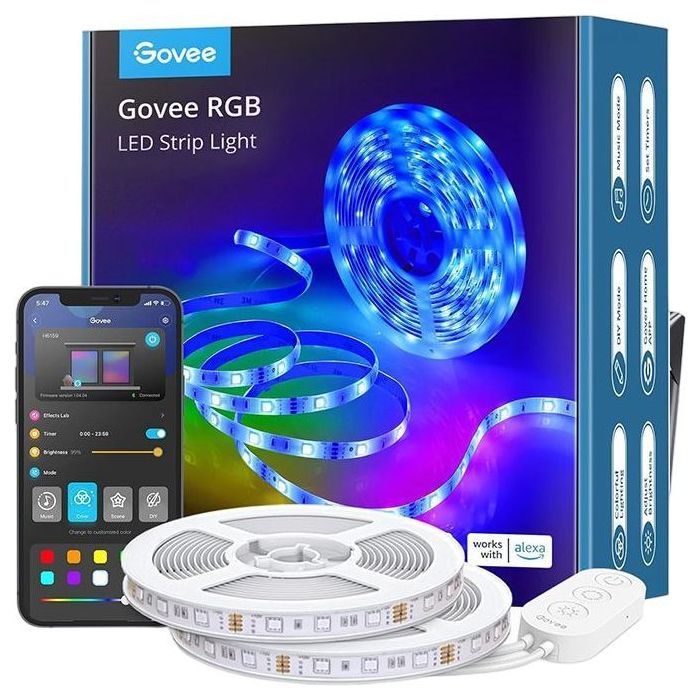 Світлодіодна стрічка Govee H611 LED 10.0m, RGB, WI-FI/Bluetooth, white (H61103A3)