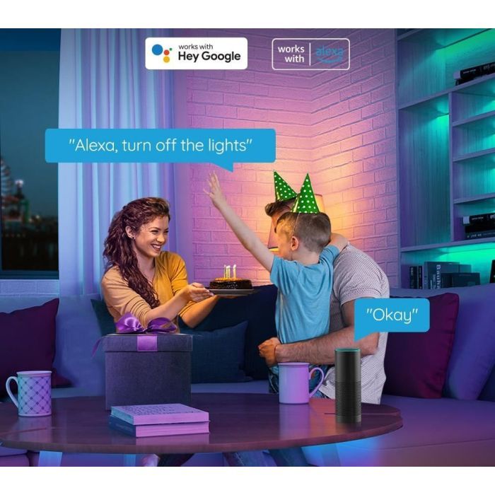 Світлодіодна стрічка Govee H611 LED 10.0m, RGB, WI-FI/Bluetooth, white (H61103A3) зображення 6