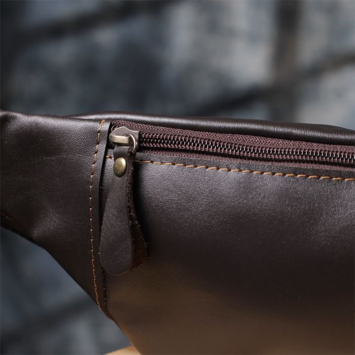 Сумка Shvigel Из натуральной кожи Коричневая (23126) изображение 10