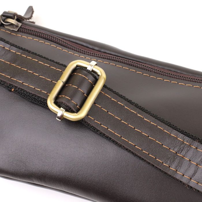 Сумка Shvigel Из натуральной кожи Коричневая (23126) изображение 5