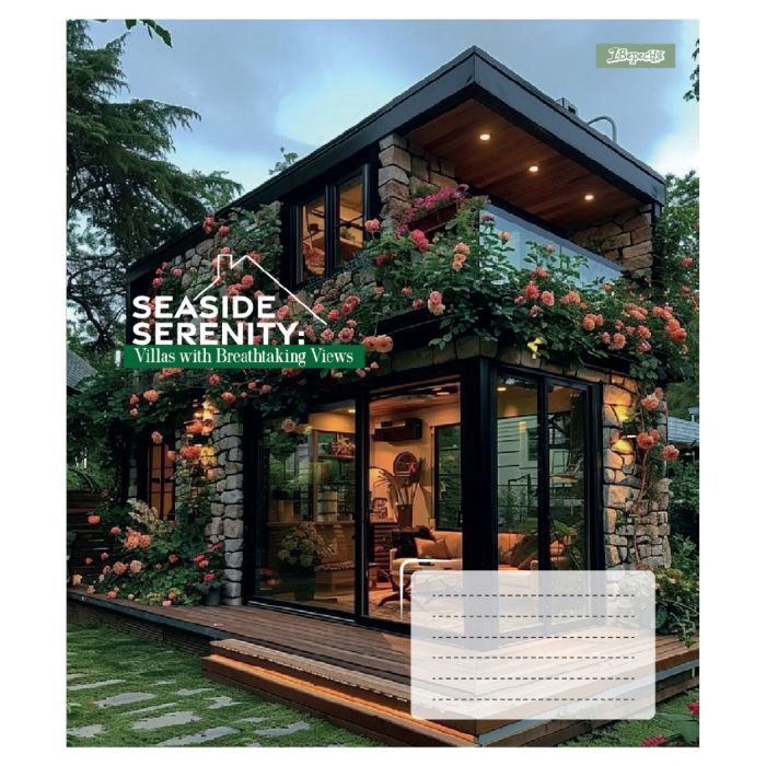 Зошит 1 вересня Seaside Serenity А5 24 аркушів клітинка (768032) зображення 3