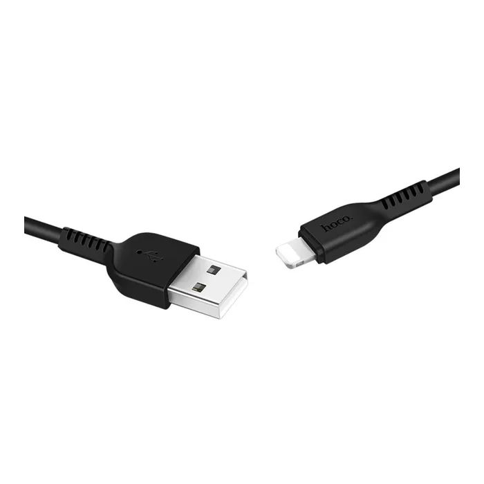Дата кабель USB 2.0 AM to Lightning 1.0m 2.4A black HOCO (6957531061144)