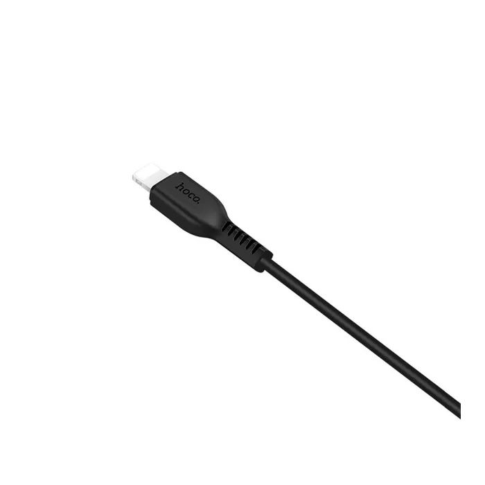 Дата кабель USB 2.0 AM to Lightning 1.0m 2.4A black HOCO (6957531061144) изображение 2