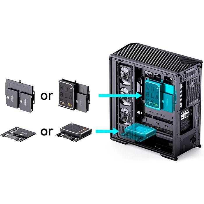 Корпус JONSBO D400 Black зображення 9