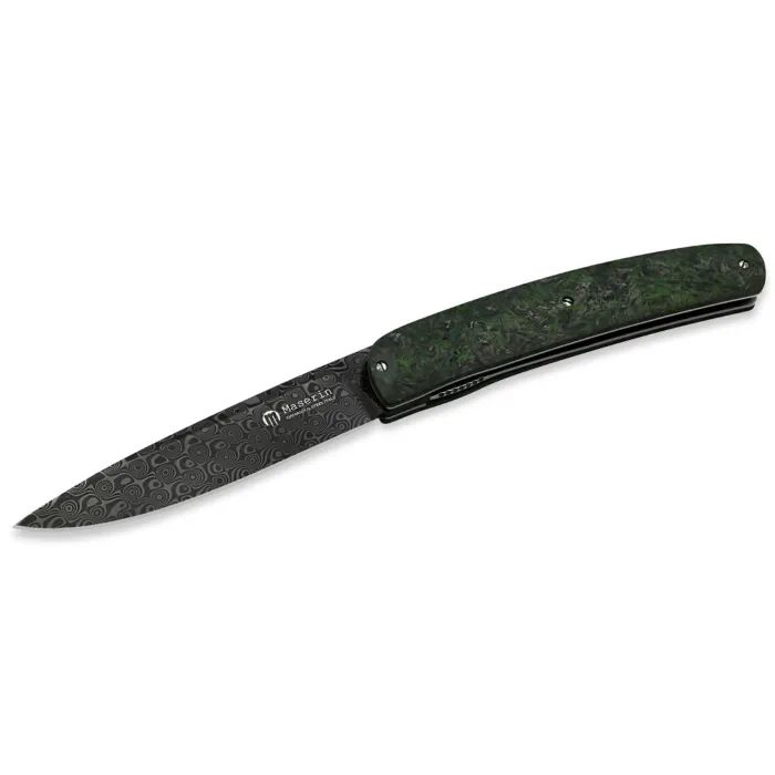 Ніж Maserin Gourmet, дамаск, fat carbon, чорний (380/DN)