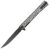 Нож Ocaso Solstice, Engraved titanium Scroll Pattern, Black (10ESB)