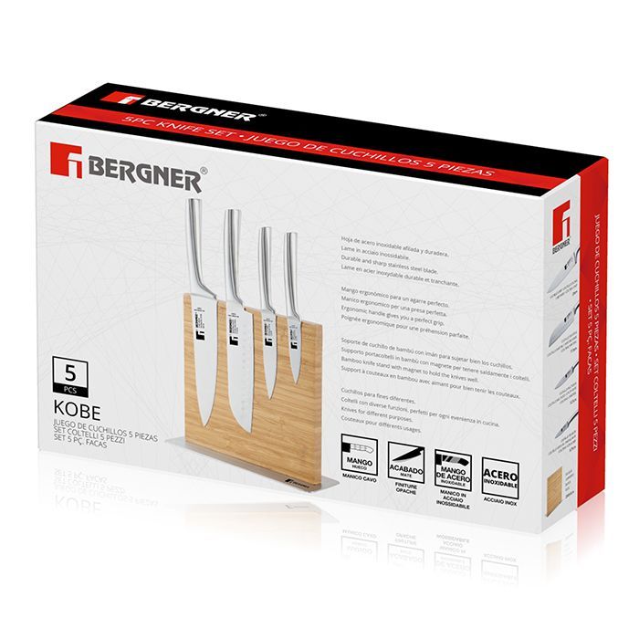Набор ножей Bergner Kobe 5 предметів (BG-39300-MM) изображение 7