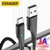 Дата кабель USB 2.0 AM to USB-C 3.0m black Essager (EXCT-LSC01) зображення 3