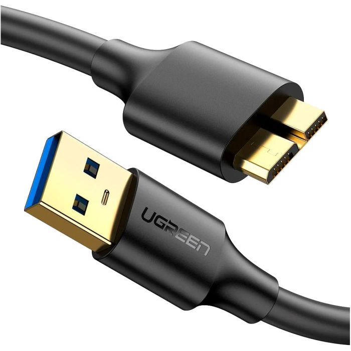 Дата кабель USB 3.0 AM to Micro B 1.0m US130 black Ugreen (10841)