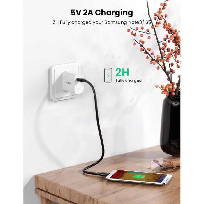 Дата кабель USB 3.0 AM to Micro B 1.0m US130 black Ugreen (10841) зображення 3