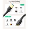 Дата кабель USB 3.0 AM to Micro B 0.5m US130 black Ugreen (10840) зображення 5