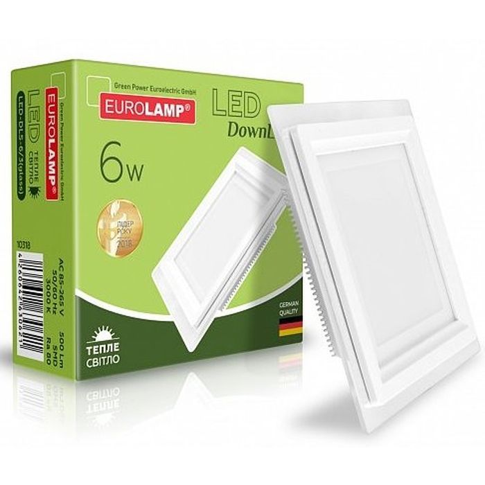 Світильник Eurolamp LED Glass Downlight 6W 500 Lm 3000K (LED-DLS-6/3(glass)) зображення 2