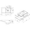 Мойка кухонная Kroner Geburstet-7848RHM (CV030022) изображение 10